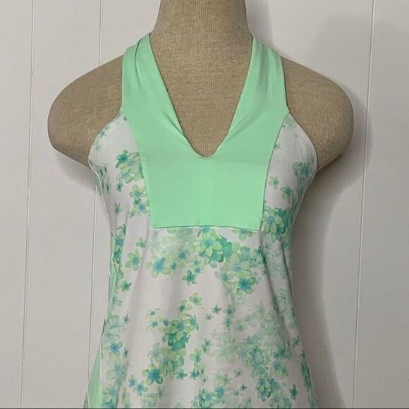 Lululemon Tank Top Open Soul Frangipani Mint Green Size 6 Workout Yoga Gym - Picture 3 of 8